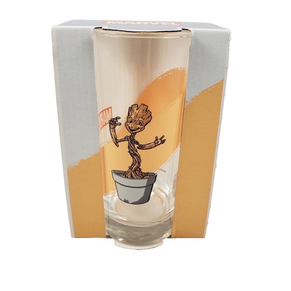 Marvel Groot Glass Made in France Drinking Glass Licensed 2025